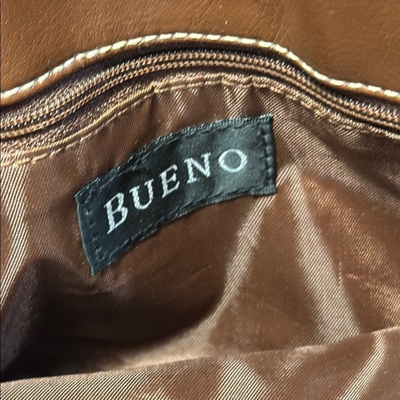 Bueno Chocolate Croc-Embossed Bag Vintage 90s to early 00s Phone Pocket GUC - Picture 13 of 16